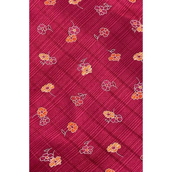 DOLCEPUNTA Cuzzens Luxury Floral Foulard Italian 100% Silk Tie XL 61.25 x 3.75 - Picture 2 of 7